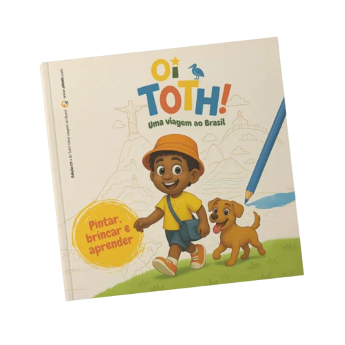 Capa do livro Oi Toth! Uma viagem ao Brasil.